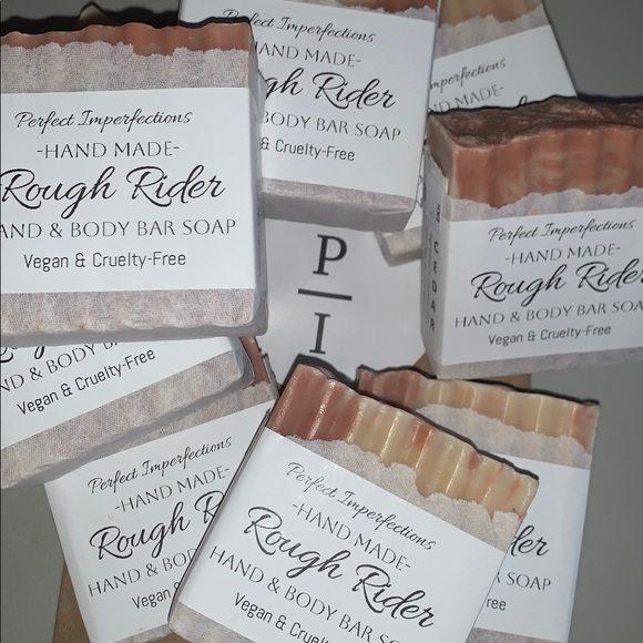 Rough Rider Genuine Leather Hand Body and Bar Soap Handmade - Picture 4 of 17